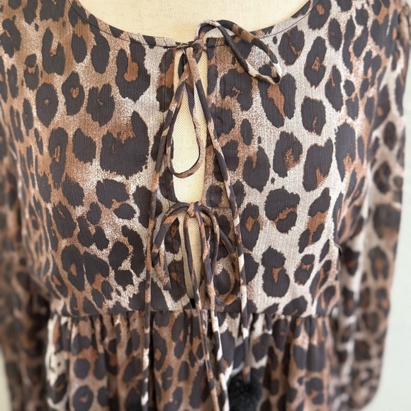 By Together Leopard Print Mini Dress Size Small EUC - Picture 3 of 7
